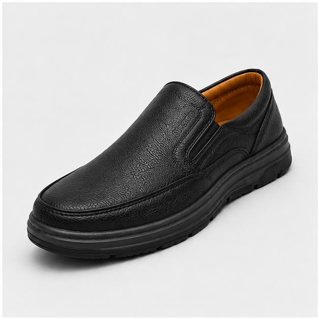 Newstep Urban Luxe black men’s casual slip-on shoes