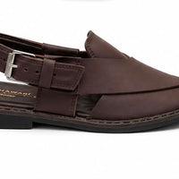 Newstep Royal Peshawari dark brown men’s traditional sandals