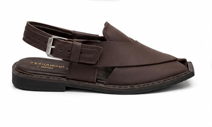 Newstep Royal Peshawari dark brown men’s traditional sandals