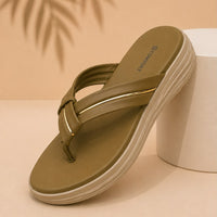 Newstep Olive Luxe olive green women’s wedge sandals