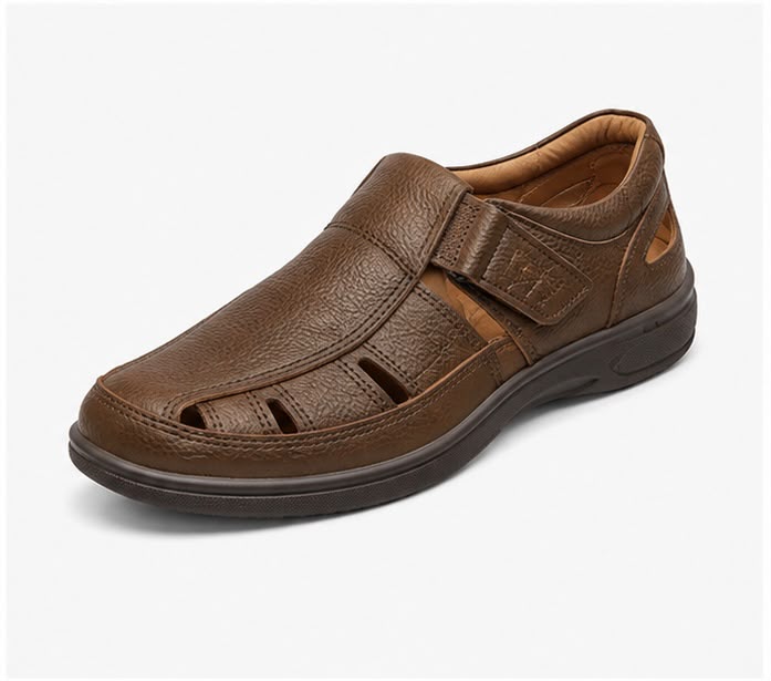 Newstep Men's Brown Casual Loafer Sandal