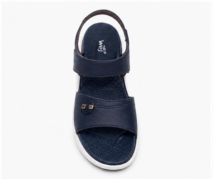 Newstep Classic Navy Blue women’s comfort sandals with adjustable straps