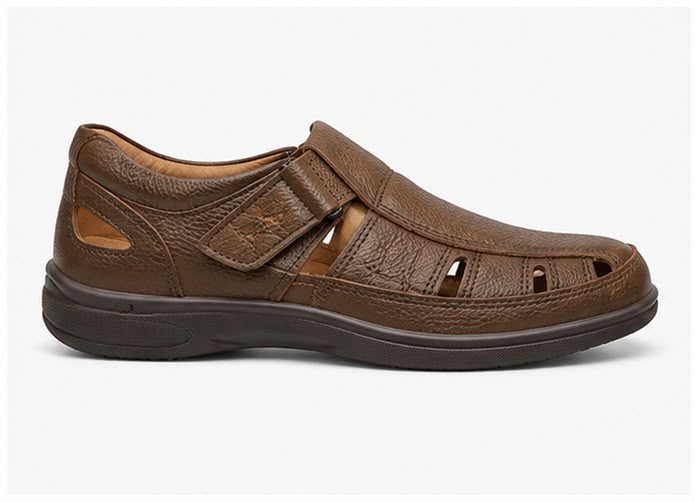 Newstep Men's Brown Casual Loafer Sandal