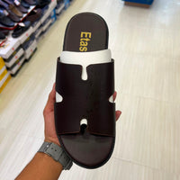 Newstep Marks casual black slide sandals with textured footbed