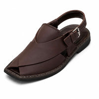Newstep Royal Peshawari dark brown men’s traditional sandals