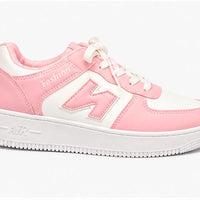 Newstep Pink and White Fashion Sneakers for Women