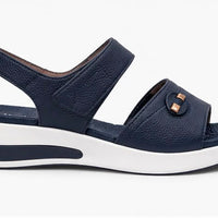 Newstep Classic Navy Blue women’s comfort sandals with adjustable straps