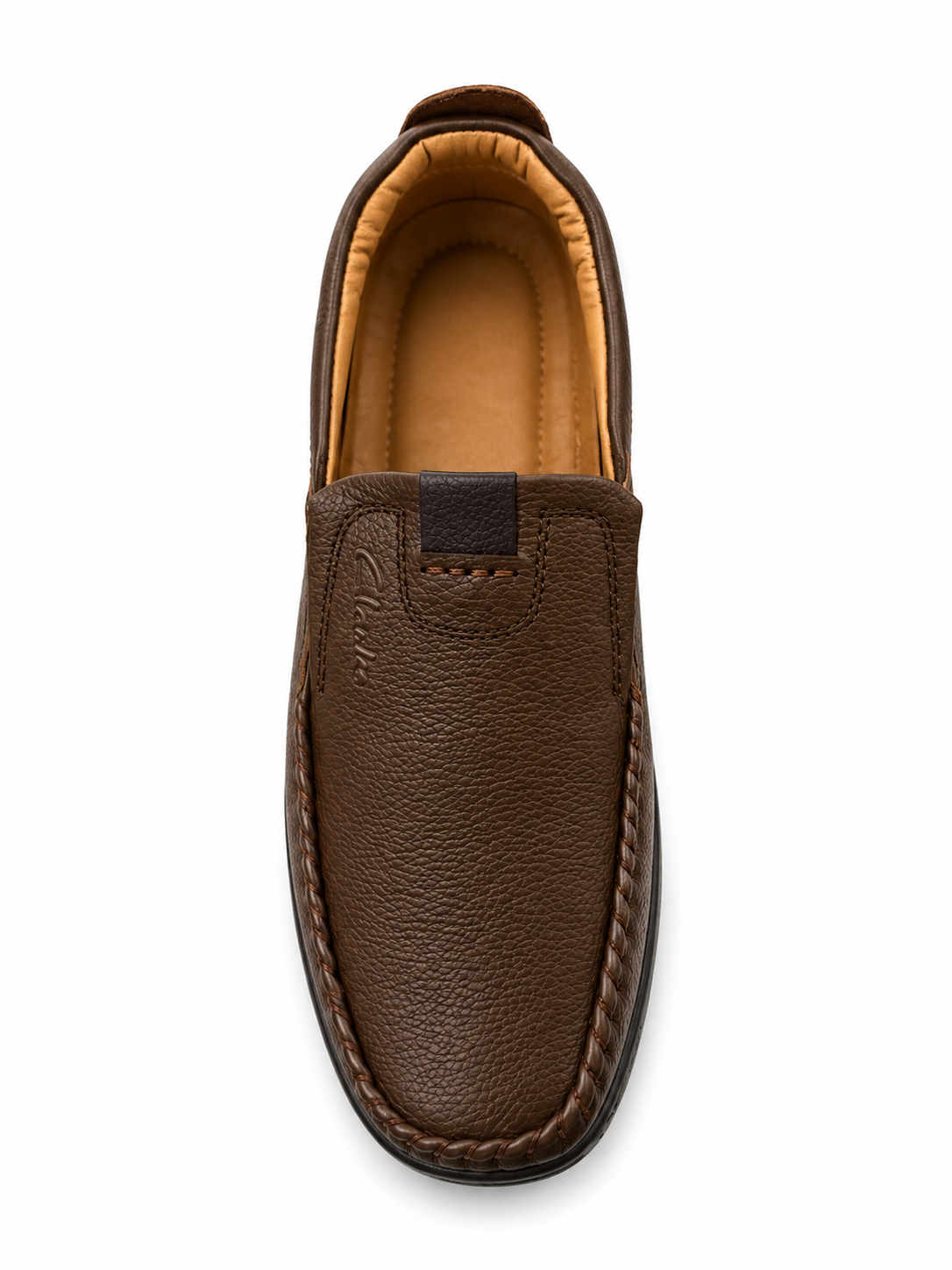 Newstep Clarks classic casual loafers in mustard and black