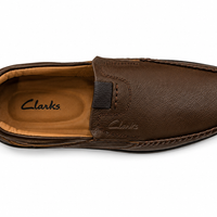 Newstep Clarks classic casual loafers in mustard and black