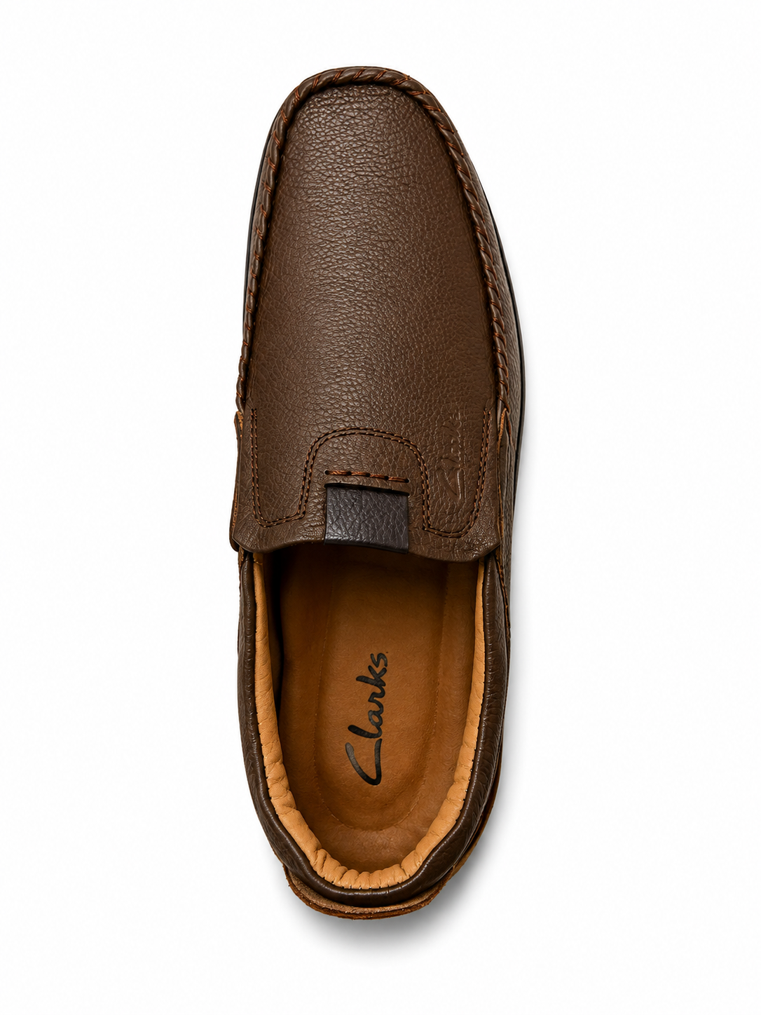 Newstep Clarks classic casual loafers in mustard and black