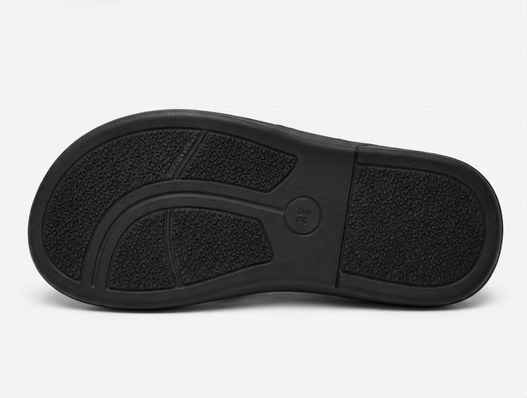 Newstep Fusion Stride black and white men’s casual slide sandals