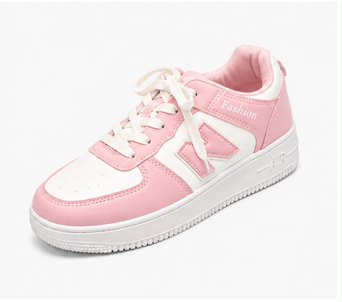 Newstep Pink and White Fashion Sneakers for Women