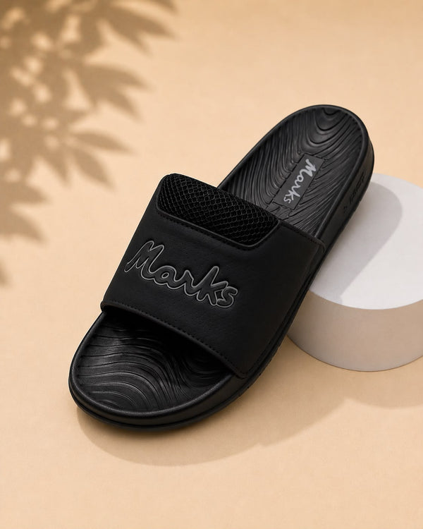 Newstep Marks Urban Slide Casual Sandals – Black